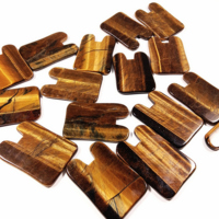 HZ Wholesale Jade Guasha Body Lymphatic Massage Face Scraping tiger Eye Jade Massager for Anti Aging 100% Natural Tiger Eye Gua Sha