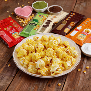 Kit Comercial para <span class=keywords><strong>Palomitas</strong></span> de Maíz 200g, 40/60 Paquetes de Granos para Snacks, Kit DIY 3 en 1 con Aceite y Condimento - Product Image 1