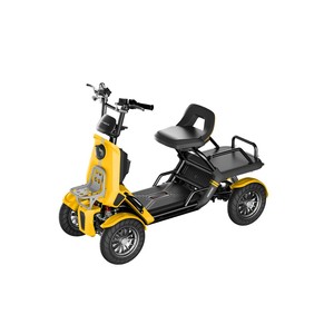 สกู๊ตเตอร์ไฟฟ้าสำหรับผู้ใหญ่ 4 ล้อ รุ่นใหม่ แบตเตอรี่ลิเธียม 48V 500W ยาง 13 นิ้ว ระบบกันสะเทือนไฮดรอลิก เบาะปรับได้ - Product Image 1