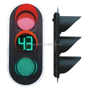 2-Digit PC 300mm LED Traffic <b>Light</b> Countdown <b>Timer</b> with Solar & Mains Power for Road Safety - Product Image 6