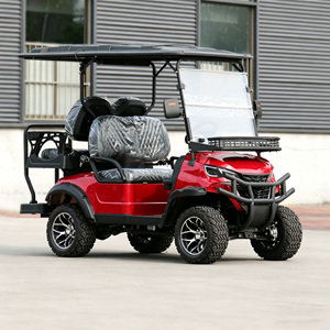 Carrito <span class=keywords><strong>de</strong></span> Golf Eléctrico Moderno <span class=keywords><strong>de</strong></span> 4 Plazas con Motor <span class=keywords><strong>de</strong></span> Corriente Alterna, Batería Libre <span class=keywords><strong>de</strong></span> Mantenimiento e Interior Confortable para Campos <span class=keywords><strong>de</strong></span> Golf - Product Image 4