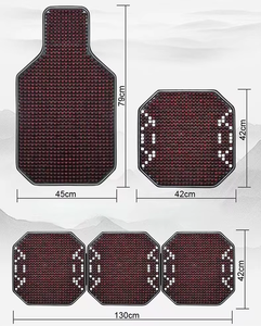 Coussin de siège de voiture en perles de bois de taille universelle Coussin de siège de voiture confortable et sportif Style Massage de refroidissement Respirant Protecteur de housse de siège - Product Image 6