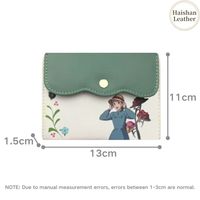 Dompet Multi kartu motif kartun kustom populer Clutch Multi guna khusus untuk remaja dan wanita