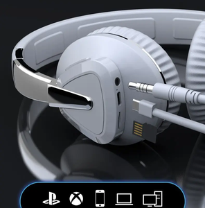 Cuffie Wireless Bluetooth a Lunga Durata con Bassi Potenti, Pieghevoli, con Slot per Scheda <span class=keywords><strong>e</strong></span> LED Indicatore Batteria, Nuove Cuffie per Esports <span class=keywords><strong>e</strong></span> Sport - Product Image 5