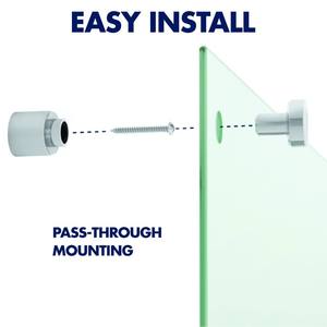 Tableau blanc magnétique en verre effaçable à sec, surface blanche, montage sans cadre, tableau blanc - Product Image 6