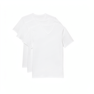 Camiseta Clásica de Corte Regular para Hombre, de Algodón Suave de Alta Calidad, Color Sólido, Estilo Básico para Todas las Temporadas - Product Image 1