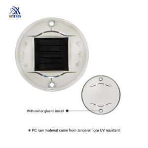 4 способа 8 шт. пластиковый маркер для тротуара ip68 Водонепроницаемый Солнечный светодиодный ударный дорожный стержень - Product Image 4