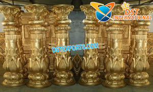Boda de oro columnas romanas pilares boda oro columna romana boda escenario de FRP pilares romanos - Product Image 3