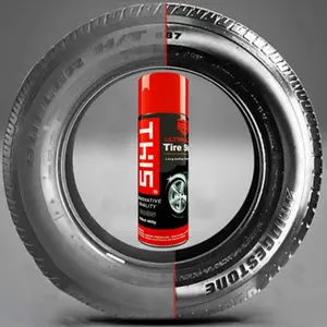 Non mousse auto pulvérisation pneu brillant brillant vernis habillage pneu glaçure vernis pneu cire silicone