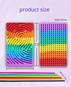 Tablero de Actividades Sensoriales de Silicona de Doble Cara, Juguete de Habilidades Motoras Finas, Juguete Educativo Temprano para Niños, Juguete de Terapia para Autismo, Venta al por Mayor - Product Image 6