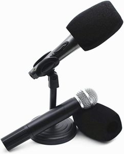 LOGO Print <b>Mic</b> Foam Box Big <b>Wireless</b> Microphone Noise Reduction Windproof Sponge Cap Vlog Interview Live Podcast <b>Mic</b> Foam Cover - Product Image 2