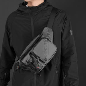 WePower Bolso de pecho para hombre, ligero, resistente al agua, bandolera, color sólido, uso diario, verano 2024 - Product Image 2