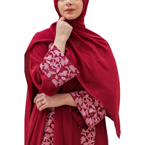 Nouvelle arrivée 2024 personnalisée dernière Eid premium abaya femmes robe musulmane Eid al-Adha abaya en lin abaya fabriquée au Bangladesh - Product Image 3