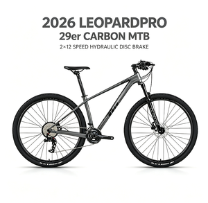 Vélo VTT Leopardpro 2026 29 pouces léger et durable en fibre de carbone, 2*12 vitesses, style <span class=keywords><strong>vintage</strong></span>, frein à disque hydraulique - Product Image 1