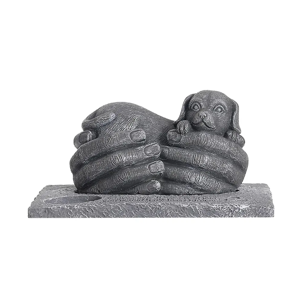 Statue commémorative personnalisée en résine pour animaux de compagnie Figurine en pierre commémorative pour chien Statue de chat de jardin Décor de cour Pierre tombale de deuil pour animaux de compagnie