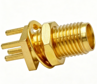 Connecteur RF SMA-KE, connecteur coaxial SMA femelle à soudure sur circuit imprimé, en vente