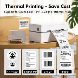 カスタムプロモーションサーマルA7配送ラベルプリンター、物流送り状印刷、在庫あり、USB+BTワイヤレス、1年間保証、ラックジングル - Product Image 2