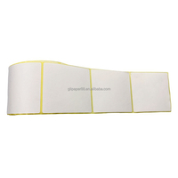Étiquettes autocollantes thermiques directes imperméables 58x40mm 58x60mm pour codes-barres, idéales pour les étiquettes d'expédition de supermarché et les étiquettes laser