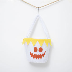 Sac à bonbons unisexe Halloween Citrouille Sorcière Design Tissu <span class=keywords><strong>Maternelle</strong></span> Scène Disposition Sac cadeau pour enfants - Product Image 3