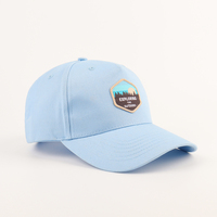 Casquette de baseball personnalisée en tissu Oxford bleu à pois, style A-frame, casquette de sport personnalisée, casquette de baseball unisexe pour l'extérieur, Gorras