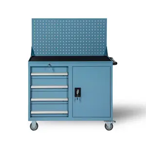 Armário resistente de gabinete, ferramenta de desgaste para gabinete, gaveta engrossada, caixa de ferramenta móvel, bancada de trabalho