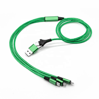 Cable de Carga Rápida USB C 5 en 1 con Logotipo Personalizado, Trenzado de Nailon, Regalo Promocional al por Mayor para Ferias Comerciales y Eventos