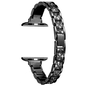 <span class=keywords><strong>Bracelet</strong></span> pour femmes pour <span class=keywords><strong>Apple</strong></span> <span class=keywords><strong>Watch</strong></span> 40mm <span class=keywords><strong>44mm</strong></span> 41mm 45mm 46mm 49mm <span class=keywords><strong>Bracelet</strong></span> en <span class=keywords><strong>acier</strong></span> inoxydable avec diamants pour IWatch Series 10 9 8 7 6 5 4 - Product Image 2