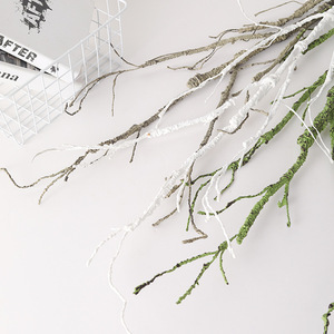 Ramo Artificiale LUYI in Stile Cinese Moderno, Salice Argentato in Seta e Rattan, Decorazione per Matrimoni e Casa, per Interni/Esterni, Fiore Artistico Durevole - Product Image 4