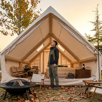 Tente de camping gonflable en PVC imperméable pour l'extérieur, tente de luxe à double couche pour 1 à 2 personnes, adaptée aux quatre saisons