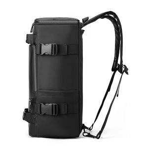 Laptop <b>Backpack</b> <b>Large</b> Capacity Business Travel Bag With Computer Compartment Unisex Black Gray Dark Blue Solid Color Summer 2023 - Product Image 4