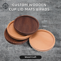 Sous-verres ronds en bois pour porte-gobelets, résistants à la chaleur, isolants thermiques, protection de table, tapis pour tasses à café, sous-tasses en bois