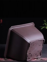 Pot de fleurs en résine imitation céramique Zisha, design épaissi, pour plantes vertes en pot, bonsaïs, rebords de fenêtre et bureaux