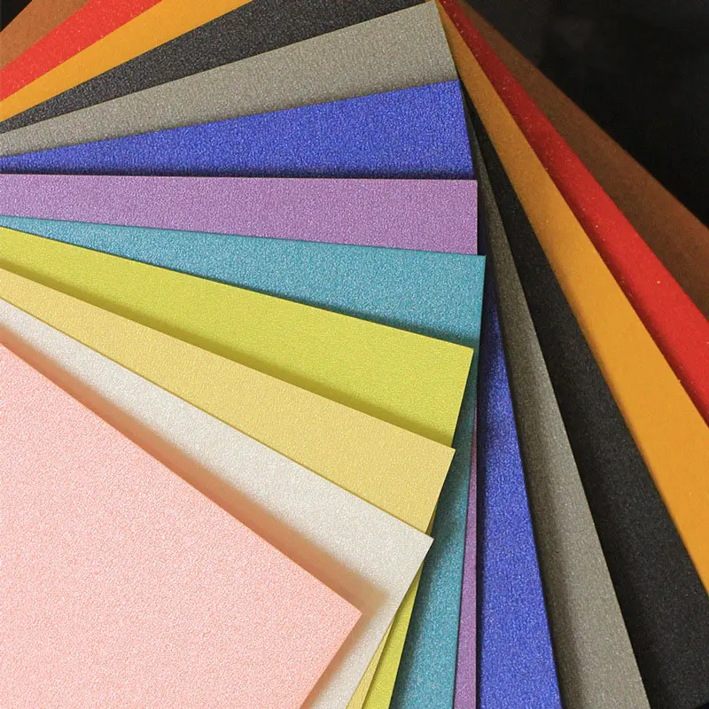 Hot Sale 120gsm 250gsm Coloured Cardstock Craft Double Side Metallic Shimmer Pearl Paper