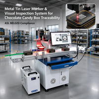 Système intégré d'inspection visuelle par marquage laser sur métal pour la traçabilité des boîtes de chocolat et la conformité ASL BELGISI
