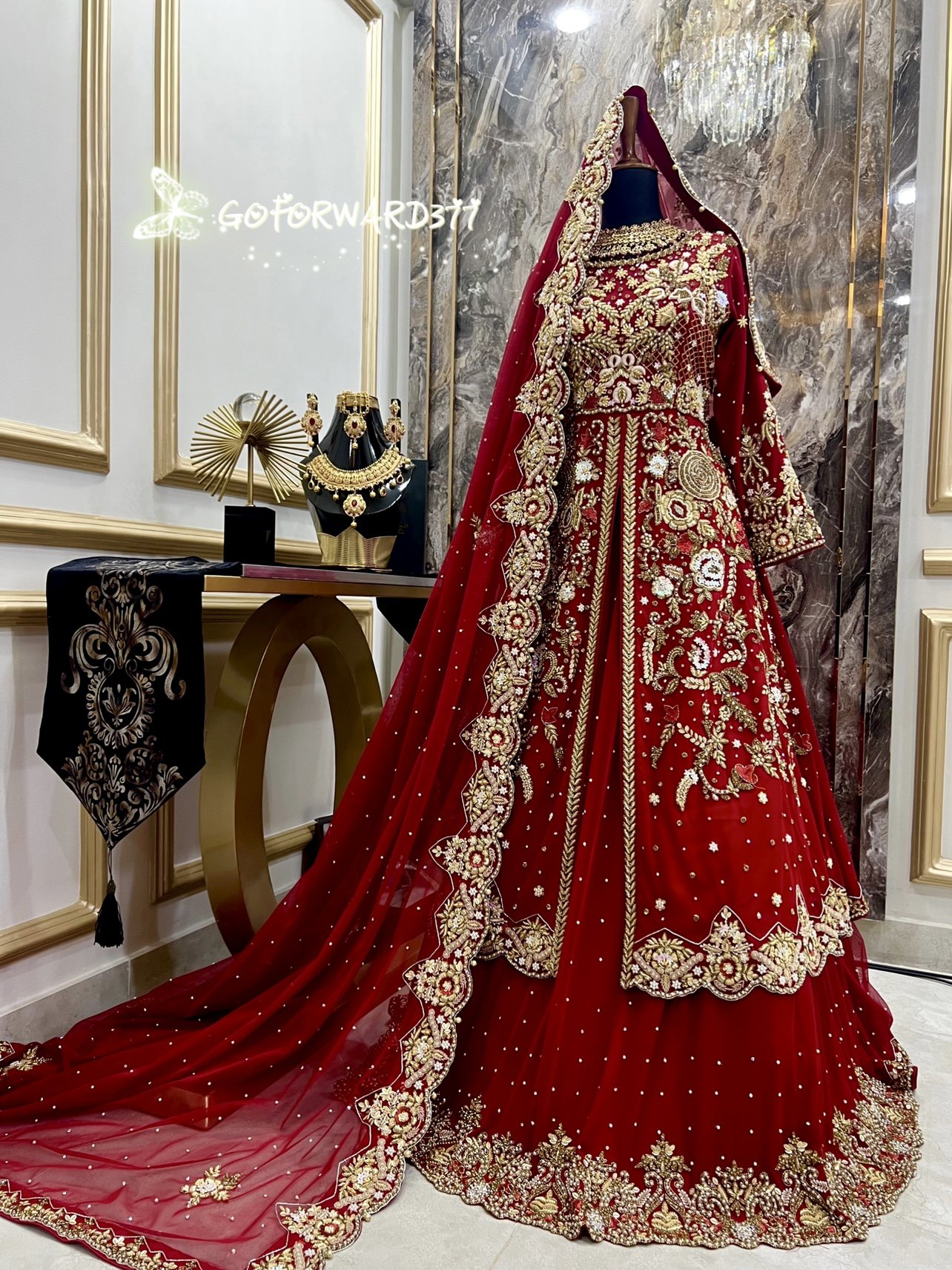 slim fit dress slacks Awesome Maroon Peplum Long Dress Farshi Gaharara Bridal Dress Muslim Special main image 1