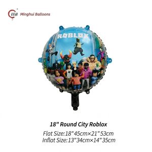 Ballon en aluminium Mylar à thème de jeu <span class=keywords><strong>Minecraft</strong></span> & Roblox pour enfants, décoration de fête d'anniversaire, ballon à l'hélium - Product Image 4