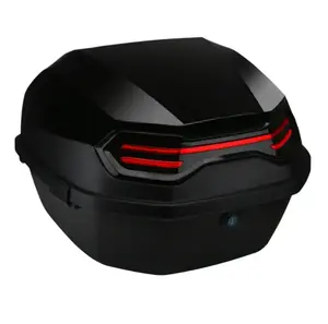 Trending products 2023 new arrivals Black Durable Plastic Motorcycle Trunk Box Tail Box for Motorcycle Storage with cheap price