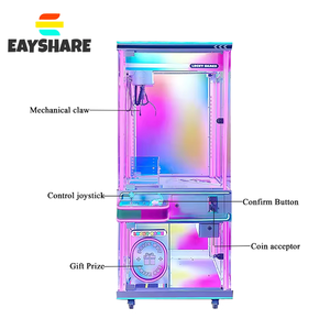 เครื่องเล่นเกมหยอดเหรียญ EAYSHARE แบบเครนพร้อมไฟกระพริบ สำหรับสวนสนุก รองรับผู้เล่นหลายคน ภาษาอังกฤษ - Product Image 3