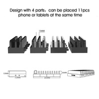 Sipolar 11 ranuras soporte de teléfono móvil soporte Multi dispositivos organizador teléfono soporte teléfono inteligente tabletas Accesorios