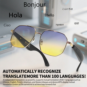 GY300 Double Magnetic Charging Anti Ultraviolet Smart <strong>Glasses</strong> Smart Wireless Ai Intelligent Translation <strong>Glasses</strong> - Product Image 3
