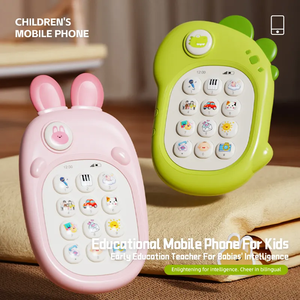 Téléphone portable éducation précoce enfants dessin animé Simulation téléphone portable musique histoire téléphone jouet éducatif - Product Image 2