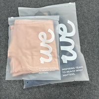 Sacs à vêtements écologiques personnalisés, sacs à fermeture éclair givrés pour vêtements avec logo personnalisé, sacs à fermeture éclair en plastique transparent imprimés sur mesure