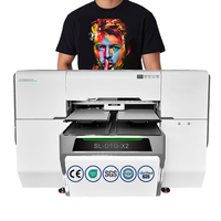 Imprimante jet d'encre DTG A3/A4 à double station 8+1 couleurs avec quatre têtes d'impression I3200, nouvelle machine d'impression de t-shirts automatique à haute vitesse