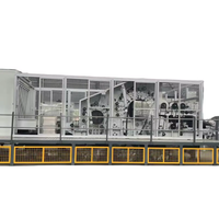 Machine à carder automatique contrôlée par PLC avec moteur et engrenage pour ligne de production de tissus non tissés