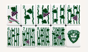 Vineyard Vibes Grape Pattern Mahjong Mat Anti-Slip Foldable Waterproof American Mahjong <b>Table</b> Pad - Product Image 3