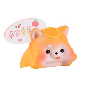 Animal Resin Figurines With Cards <b>Mini</b> Decor For Monitor <b>Desk</b> Gift - Product Image 5