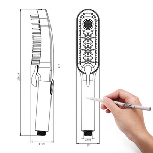 Scrubbing Massaging Grooming <strong>Shower</strong> <strong>Attachment</strong> 4 Mode Soft Massage Nozzles <strong>Bath</strong> <strong>Shower</strong> Wand <strong>for</strong> Fast and Easy Bathing - Product Image 3