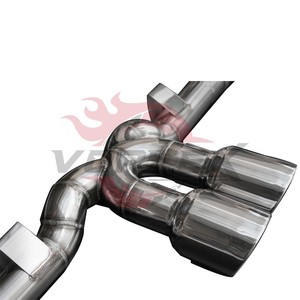 Sistema de escape de carreras Vortex SS304 compatible con Porsche 911 Carrera 991 GT3 4.0, sistema de silenciador de alto rendimiento con doble salida central. - Product Image 5