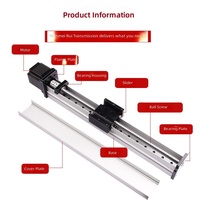Module de table coulissante étanche à la poussière GF40 avec vis à billes, rail de guidage linéaire et table transversale en aluminium