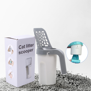 Rarewe, eliminación de residuos de mascotas, recogedor de arena para gatos, último diseño, 2 en 1, soporte para bolsa de arena para gatos, pala, recogedor de arena multiusos para gatos - Product Image 2